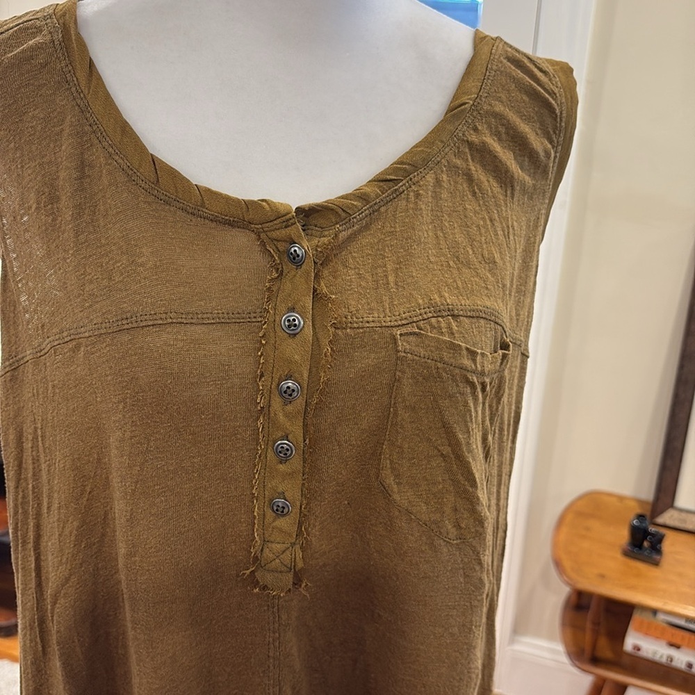 Free People Traveler Tank. Brown. Size S - Picture 2 of 9